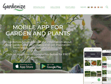 Tablet Screenshot of gardenize.com